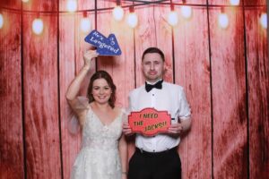 image of photobooth with supplied backgrounds