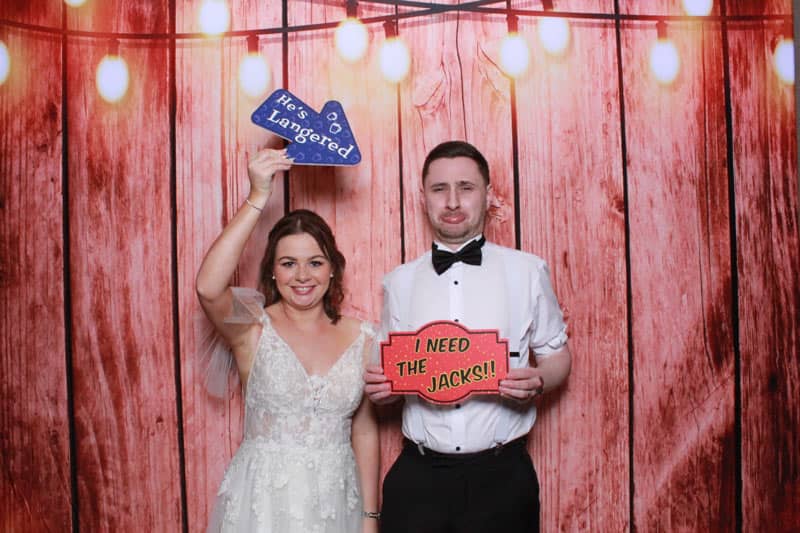 image of photobooth with supplied backgrounds