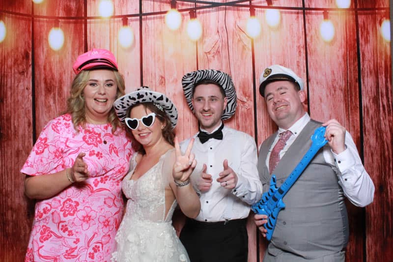 image of photobooth with supplied backgrounds