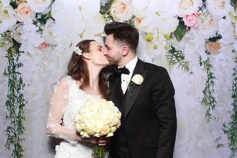 image of photobooth with supplied backgrounds