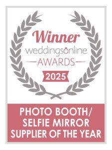 WINNER badge graphic - Selfie Mirror Supplier of the year -2025 - WeddingsOnline
