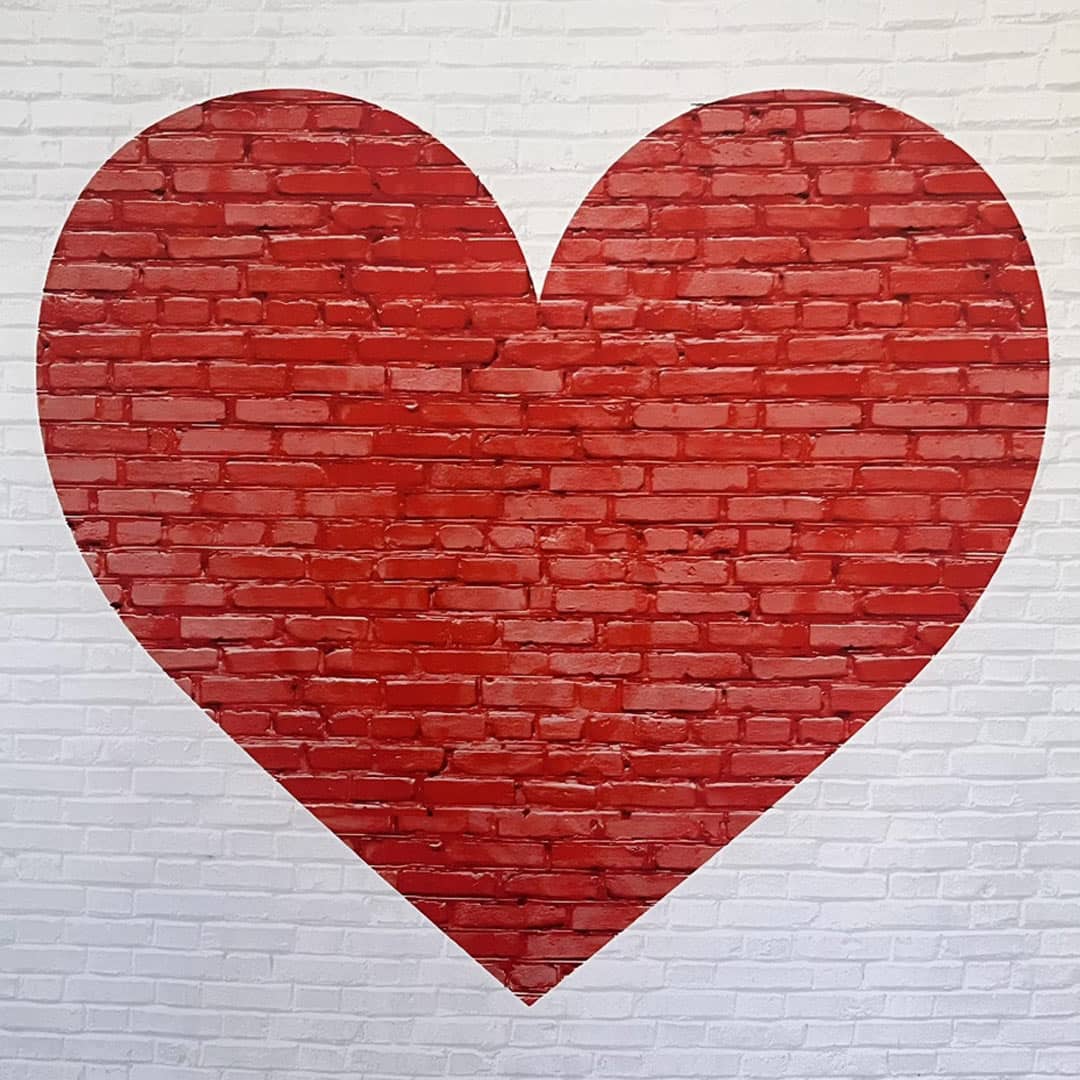 image of HEART backdrop for photobooth - available to hire