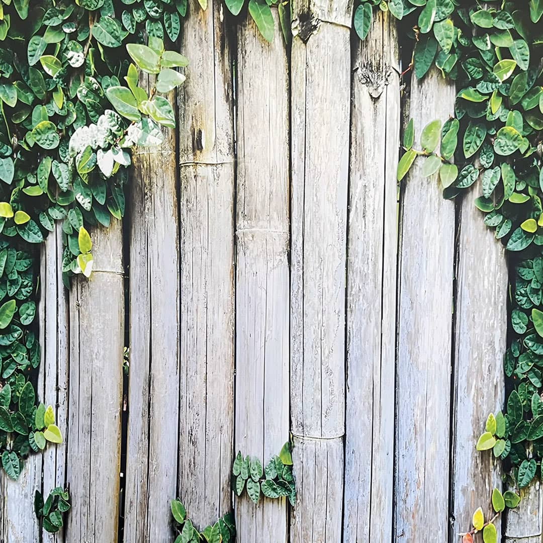 image of WOODEN LEAVES backdrop for photobooth - available to hire