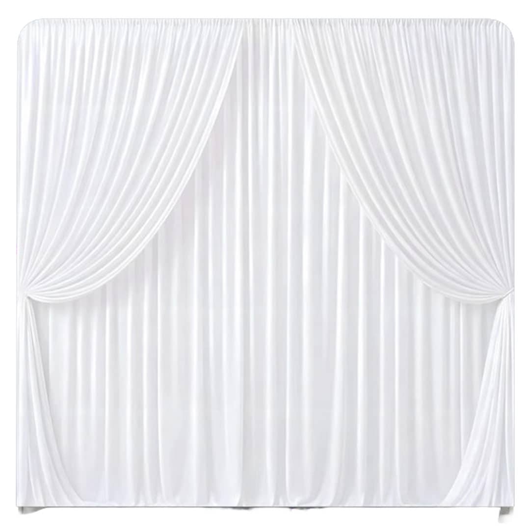 image representing the white draping background 1 for rent